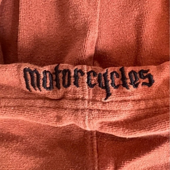 Women’s Harley Davison Full Zip Hoodie embroidery on hood. Letters sewn on front - Picture 5 of 6